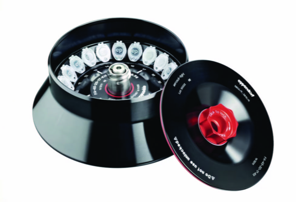 Fixed-angle rotors for centrifuges 5910 Ri, 5920 R, incl. QuickLock® rotor lid