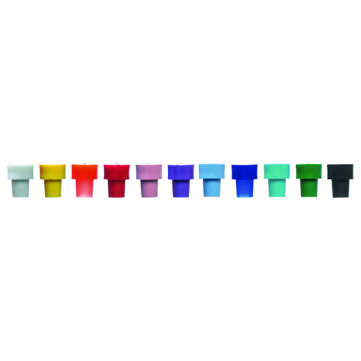Closing caps for 3 and 5 mm NMR and EPR tubes
