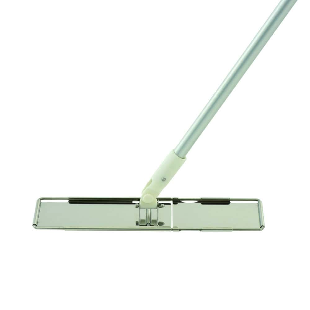 Balai plat, acier inox, inversé