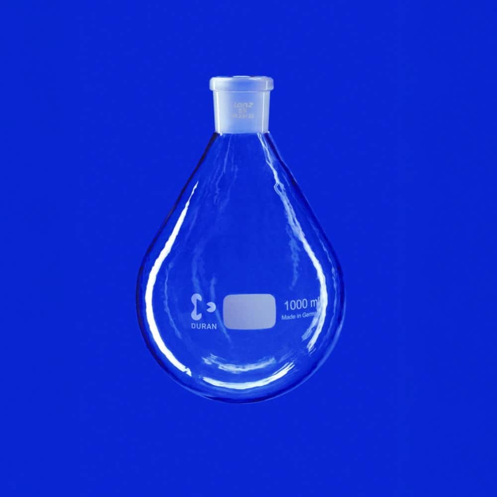 Ballon évaporateur avec rodage conique, en verre DURAN ®, avec revêtement PUR