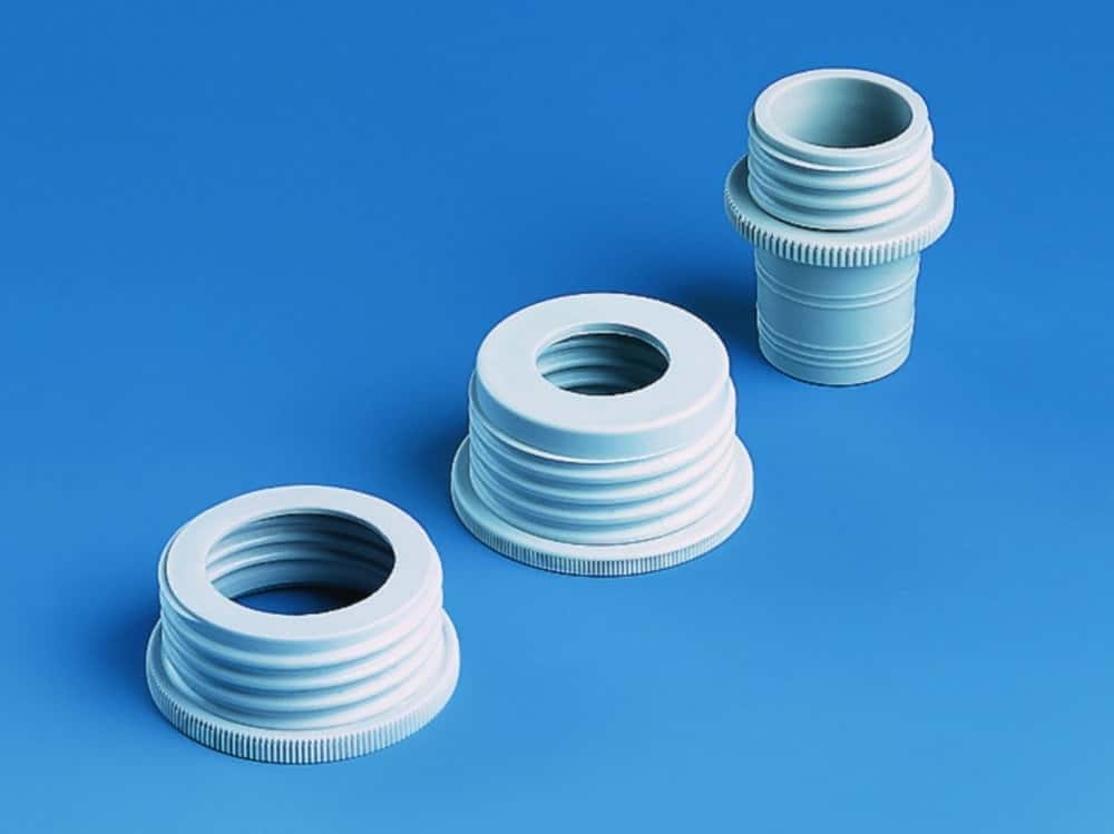 Bottle-thread adapters, PP and ETFE