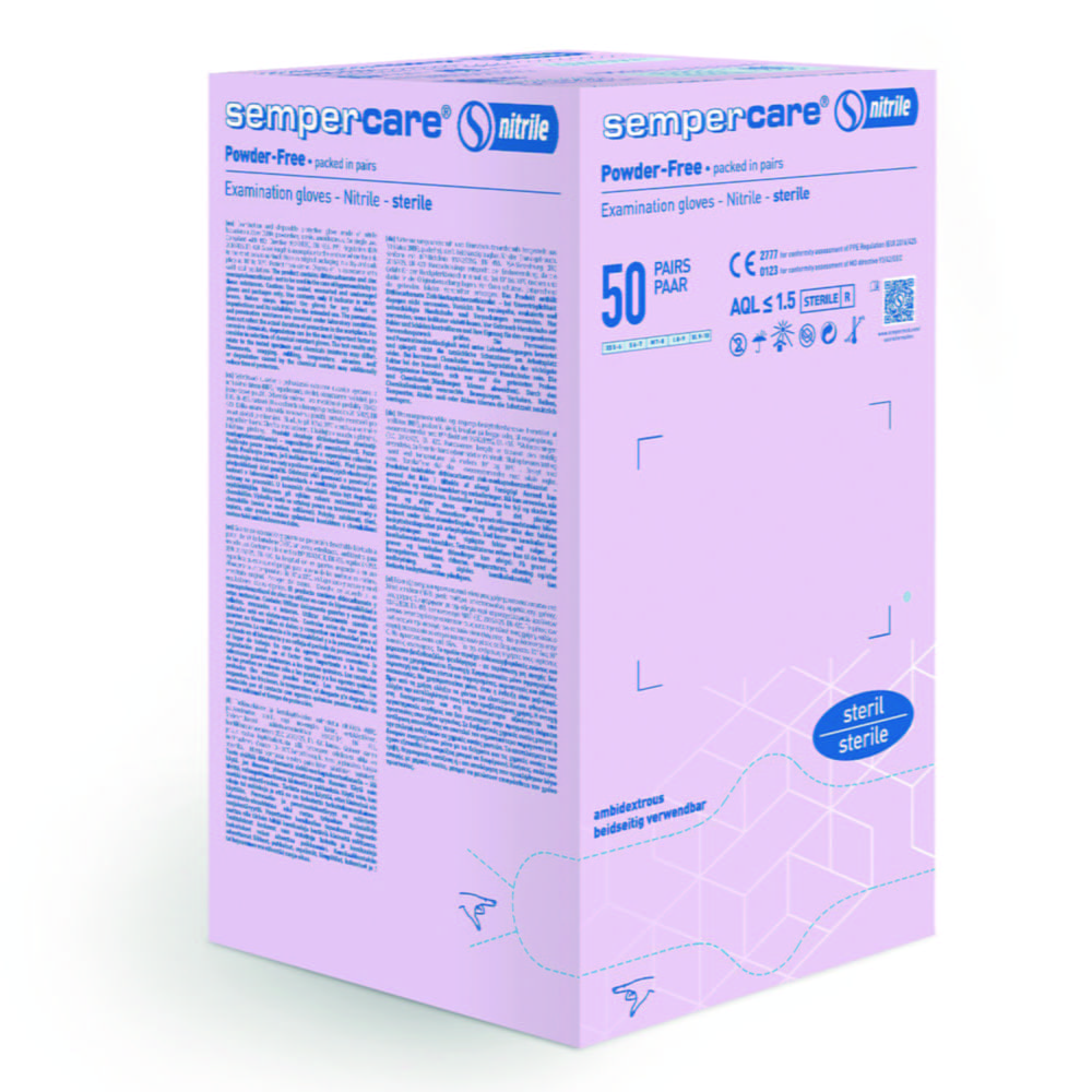 Disposable gloves, SEMPERCARE® Nitrile, sterile