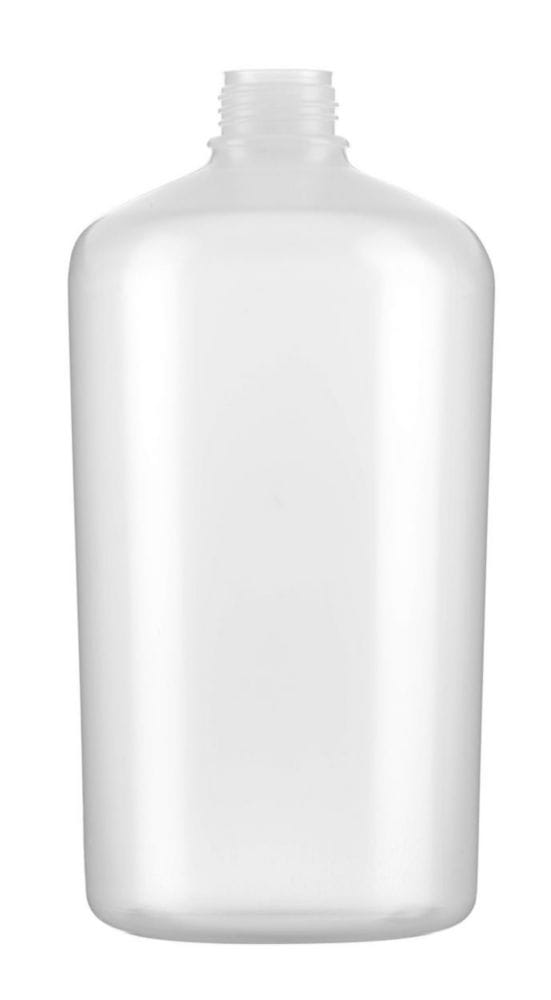 Round square-shouldered bottles without closure series 302, HDPE