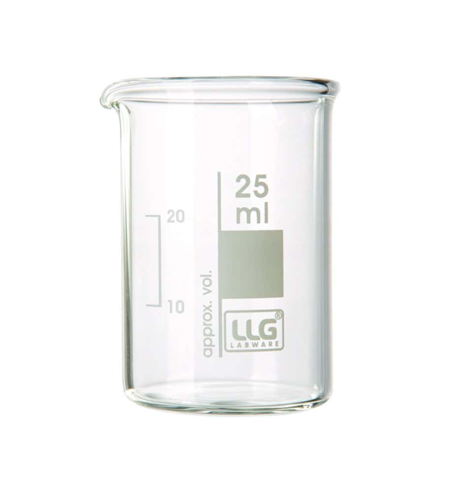 LLG-Bechergläser, Borosilikatglas 3.3, niedrige Form
