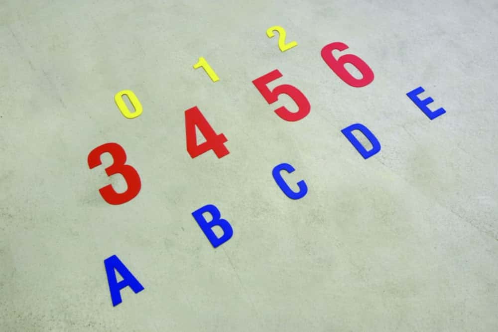 Floor markings DuraStripe® Xtreme, Letters