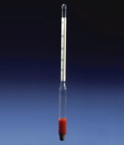 Hydrometers for sodium hydroxide in %