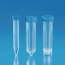Conical test and centrifuge tubes, PP, graduated