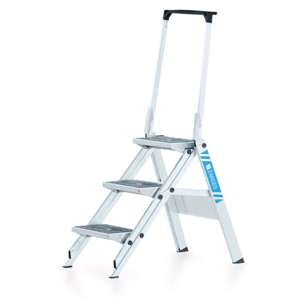 Escabeau de sécurité, pliable avec arceau de sécurité