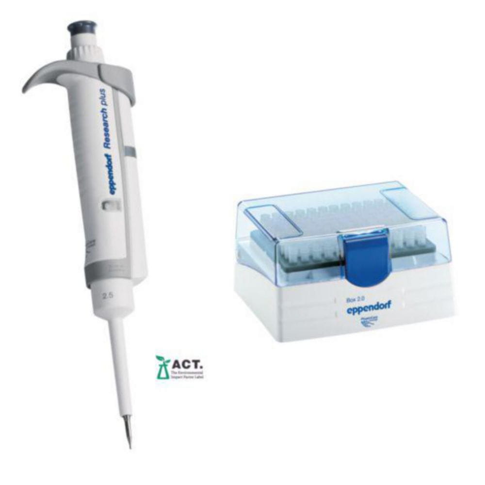Single channel microliter pipettes Eppendorf Research® plus (General Lab Product), variable