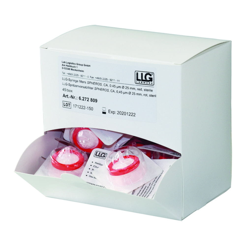 LLG-Syringe filters SPHEROS, cellulose acetate