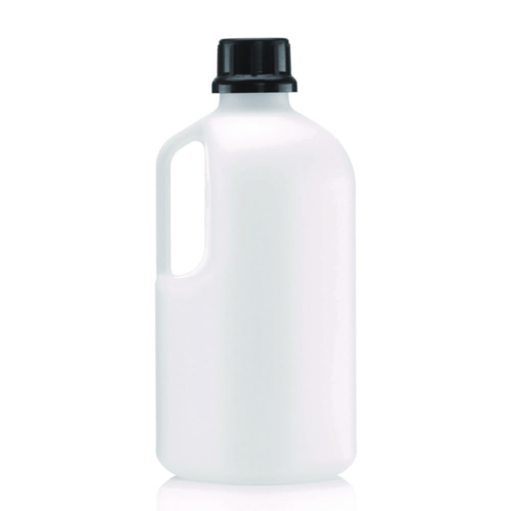 Narrow-mouth reagent bottles without closure series 310 "Safe Grip", HDPE, UN-approved, white