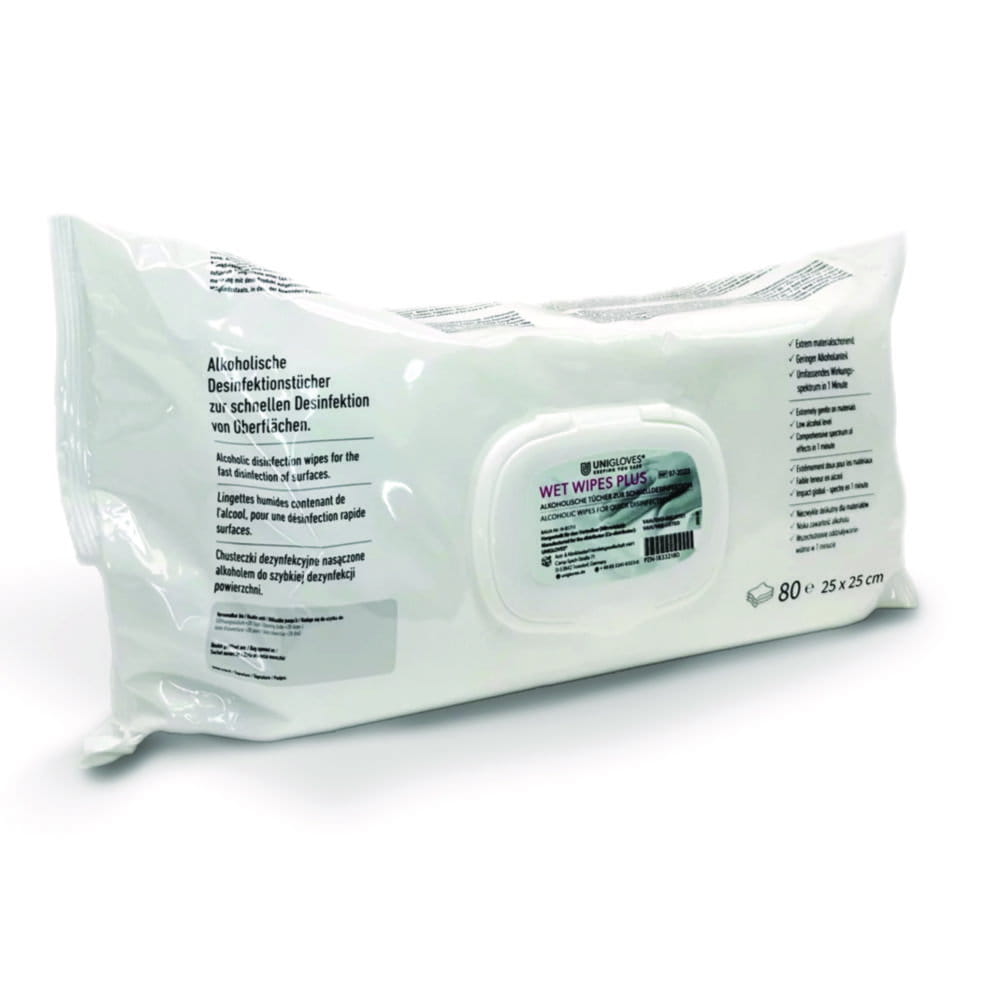 Lingettes désinfectantes Wet Wipes Plus