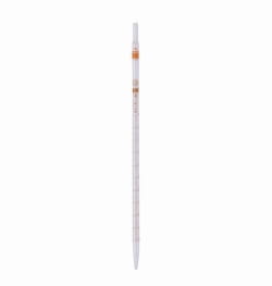 Measuring pipette, Soda-lime glass, class AS, brown graduation, type 1