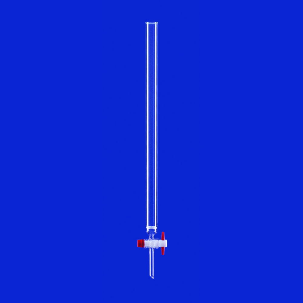 Chromatographic columns, with beaded rim and PTFE stopcock, DURAN® tubing