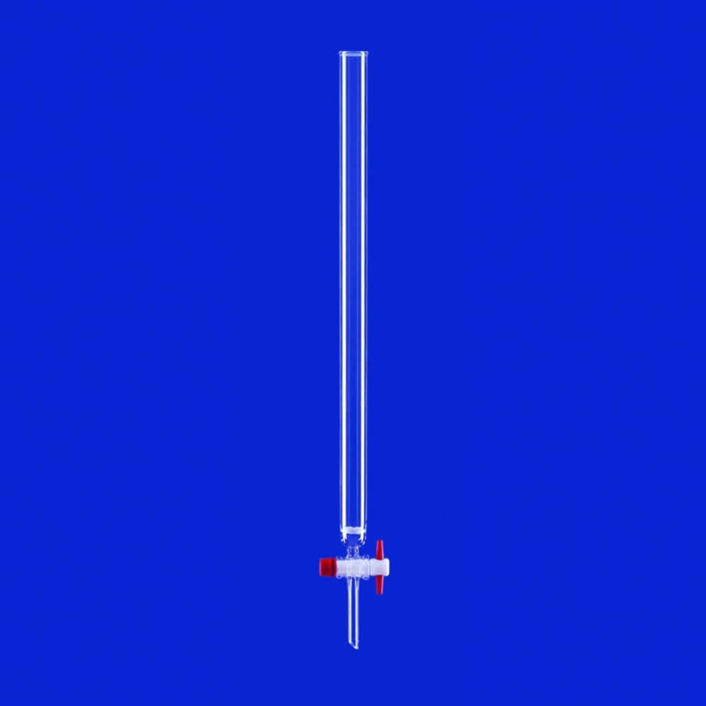 Chromatographic columns, with beaded rim and PTFE stopcock, DURAN® tubing