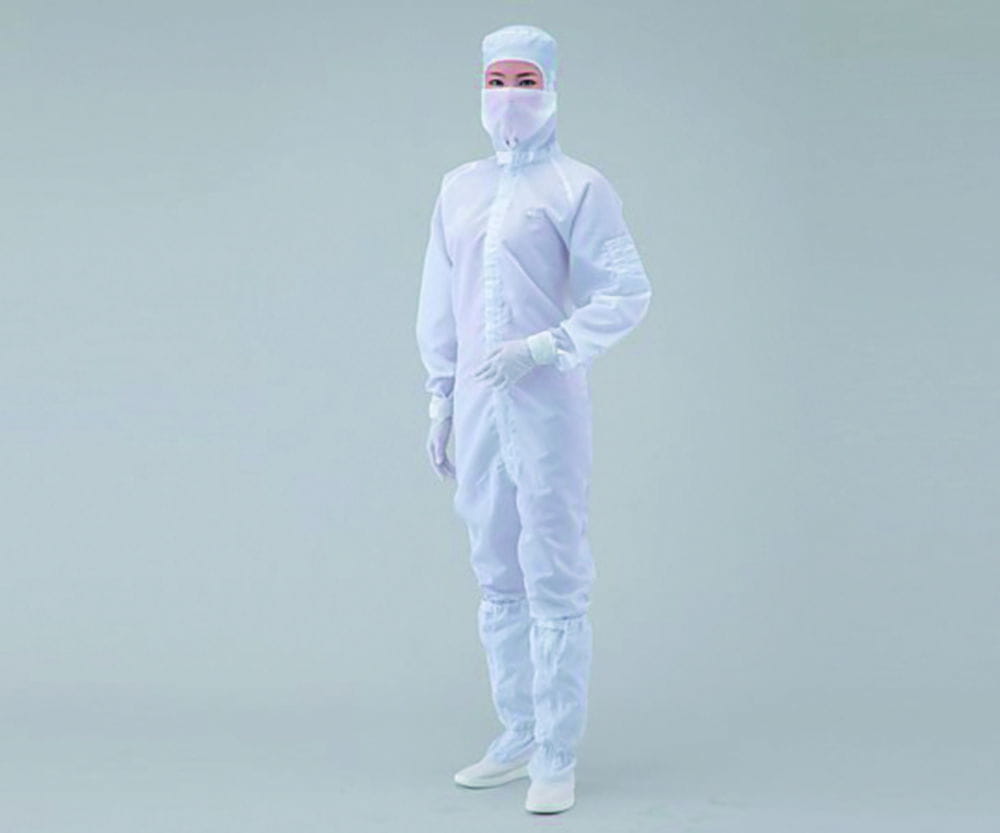 Overall for cleanroom ASPURE, polyester, with integrated hood