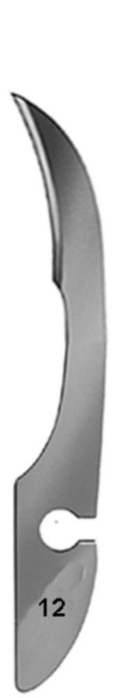 Scalpel blades, non-sterile