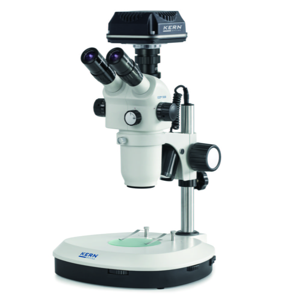 Stereo zoom microscope set OZP, with C-mount camera