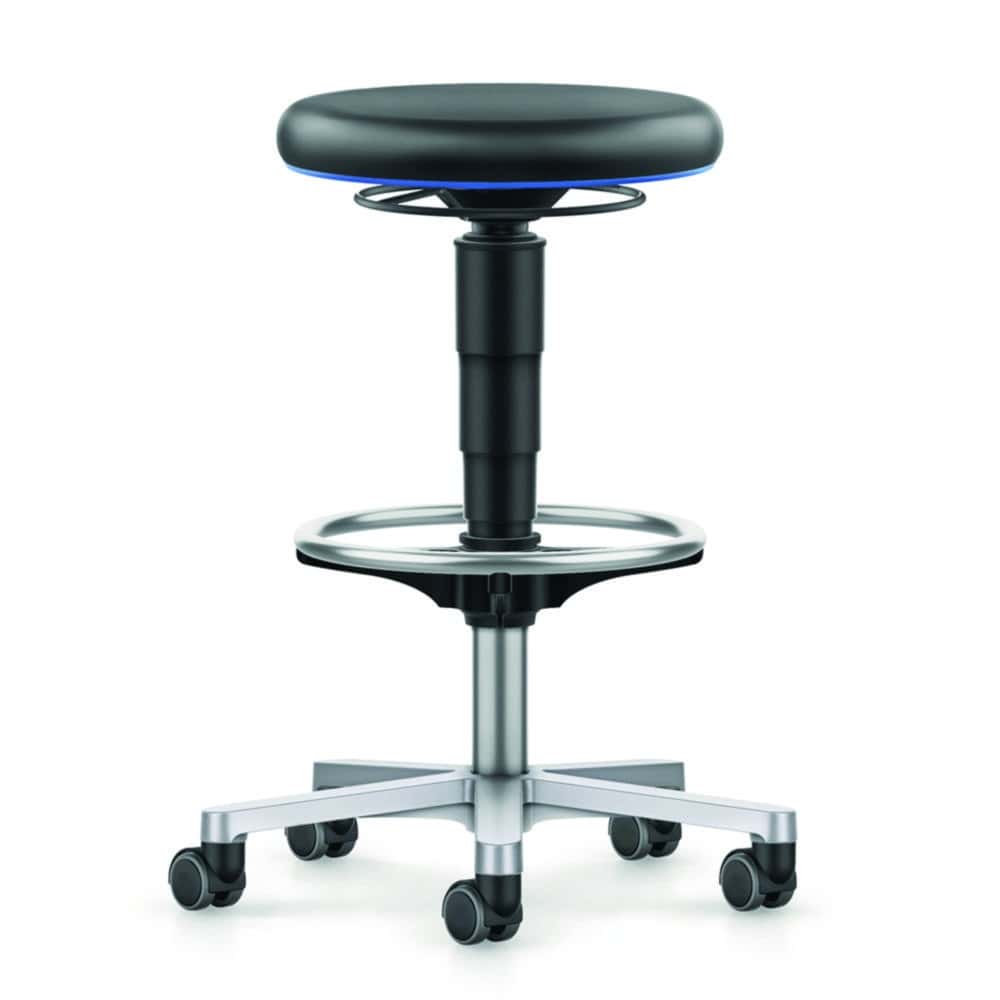 Medical/Labor Hocker, Stop&Go-Rollen, Fussring
