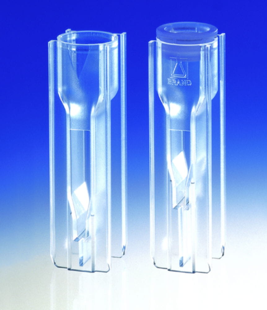Plastic disposable UV cuvettes, micro, individually wrapped