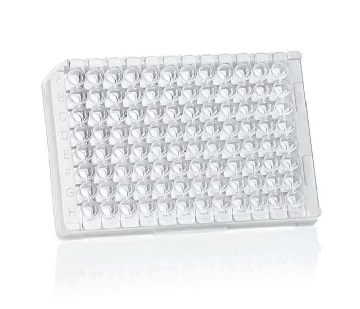 Strip plates 12 x F8 BRANDplates®, pureGrade™, with grid