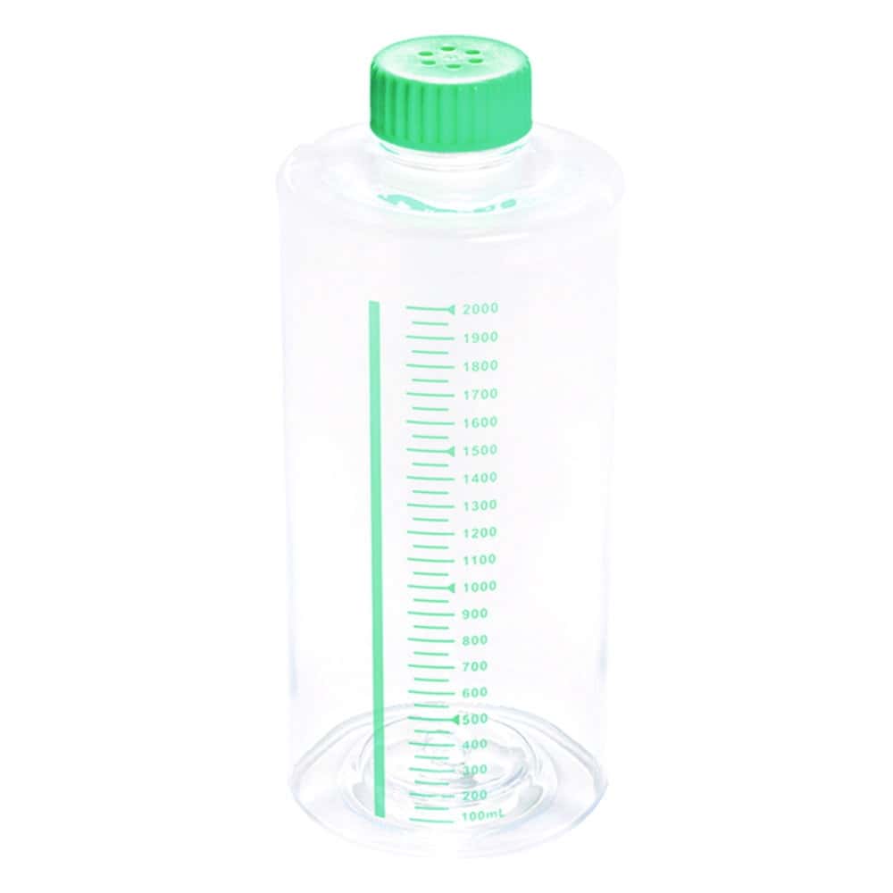 Flacons rotatifs, PS, avec bouchon d'aération, HDPE