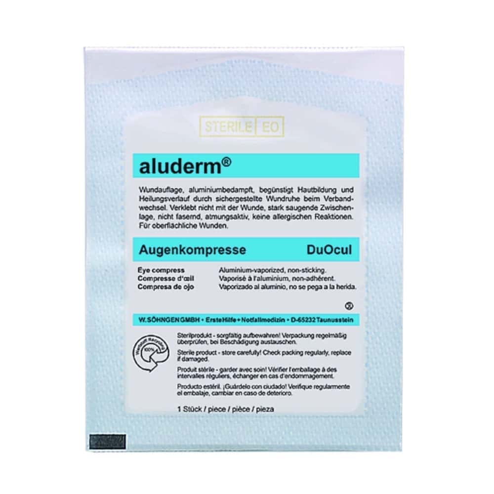 Compresses ophtalmiques aluderm®DuOcul, stériles
