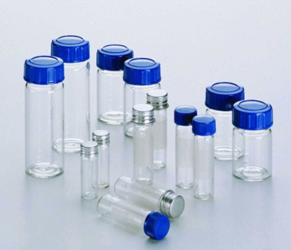 Tubes, culture, Soda-lime glass, screw cap