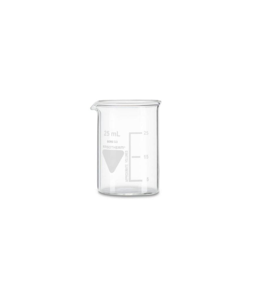 Beakers, Borosilicate glass 3.3, low form