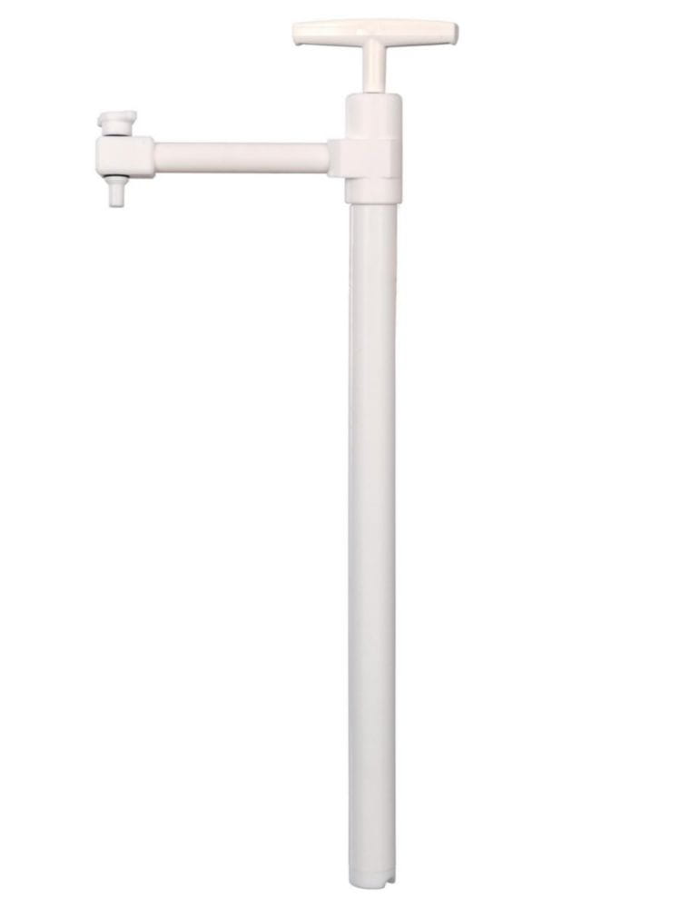 Barrel pump, PTFE, with discharge tube