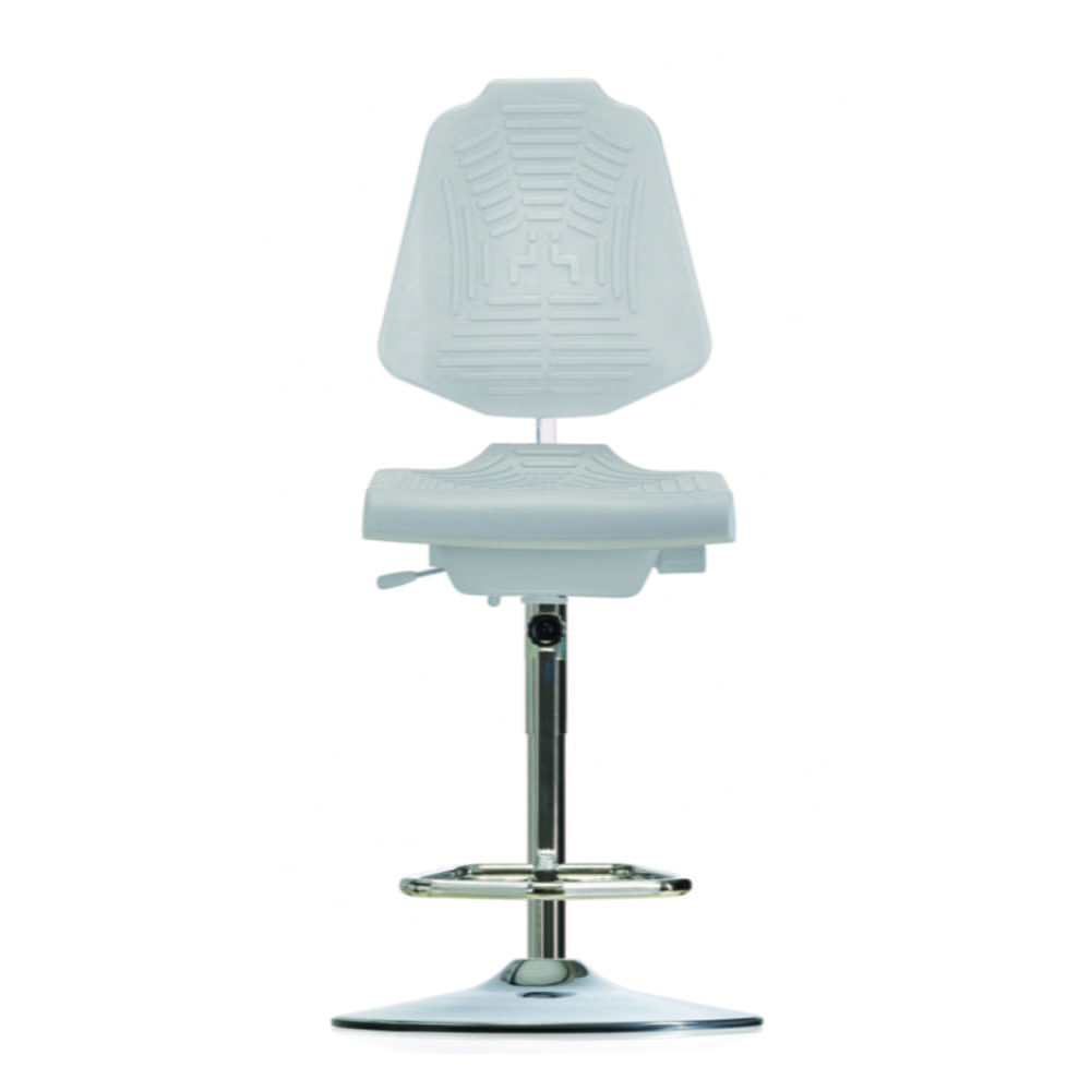 Laboratory chair, GMP, high, with step-up