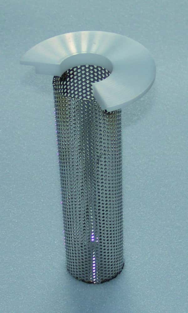 Support ring with CO2 wire basket for cold traps with Dewar flask