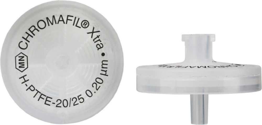 Filtre seringue CHROMAFIL®, Polytétrafluoroéthylène hydrophilisé (H-PTFE)