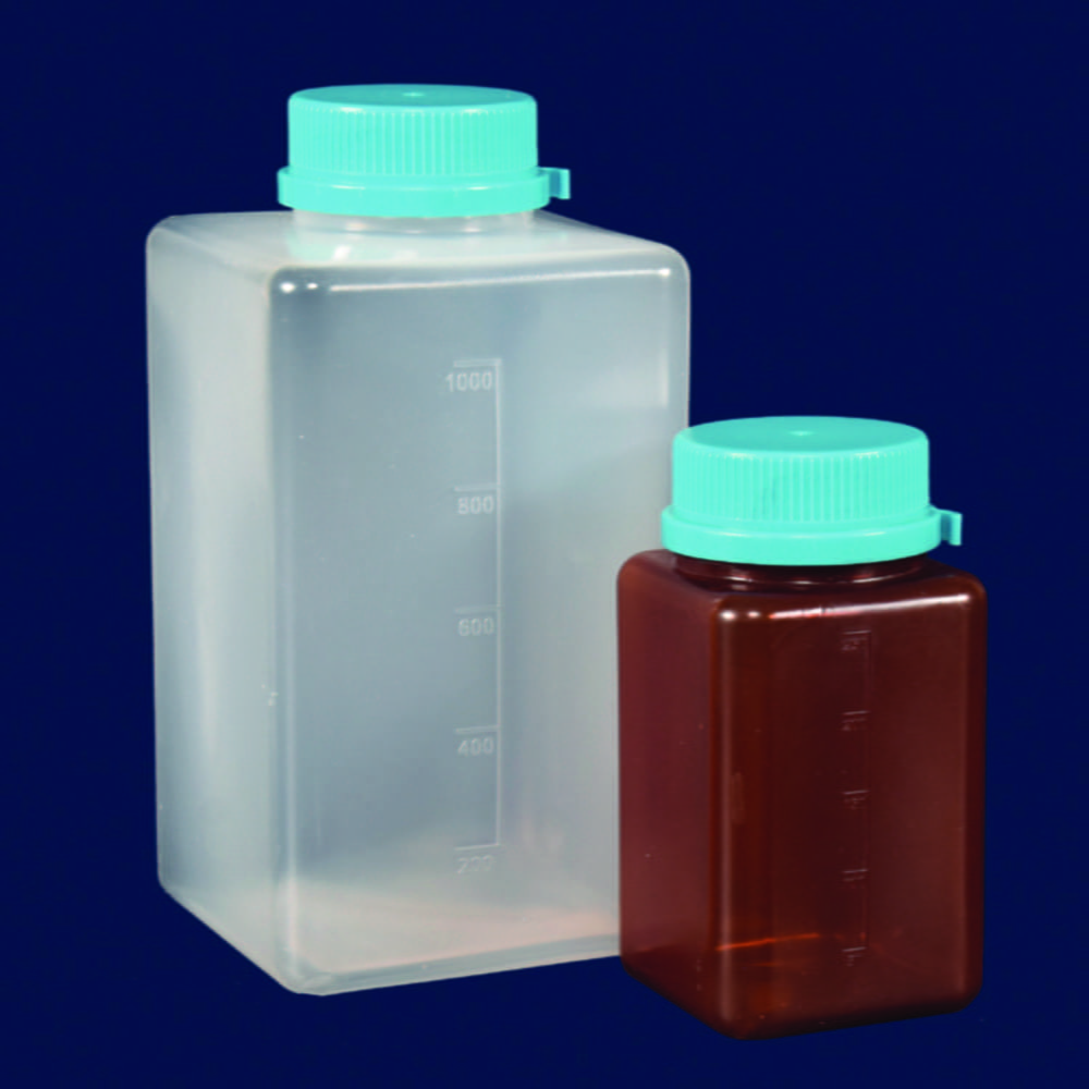 Water sample bottles, PP, without sodium thiosulfate, bulk packed, brown