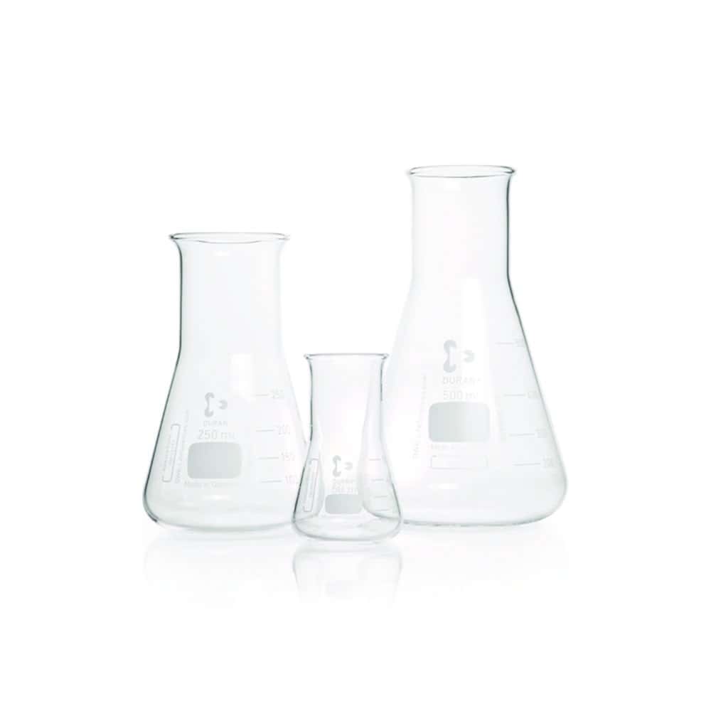 Erlenmeyer flasks, DURAN®, wide neck