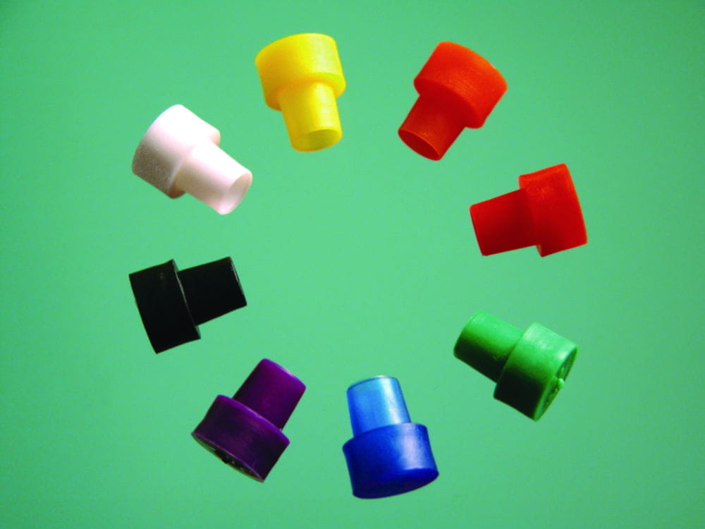 Closing caps for 3 and 5 mm NMR and EPR tubes