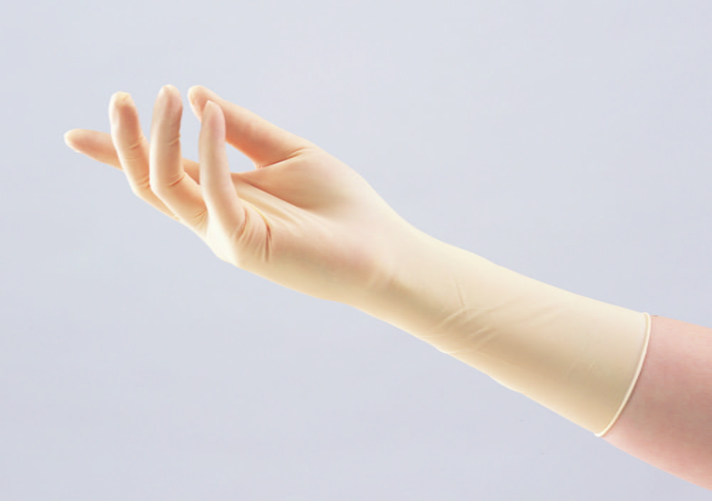Einmalhandschuhe ASPURE II, Latex, sehr guter Griff, komplett geprägt