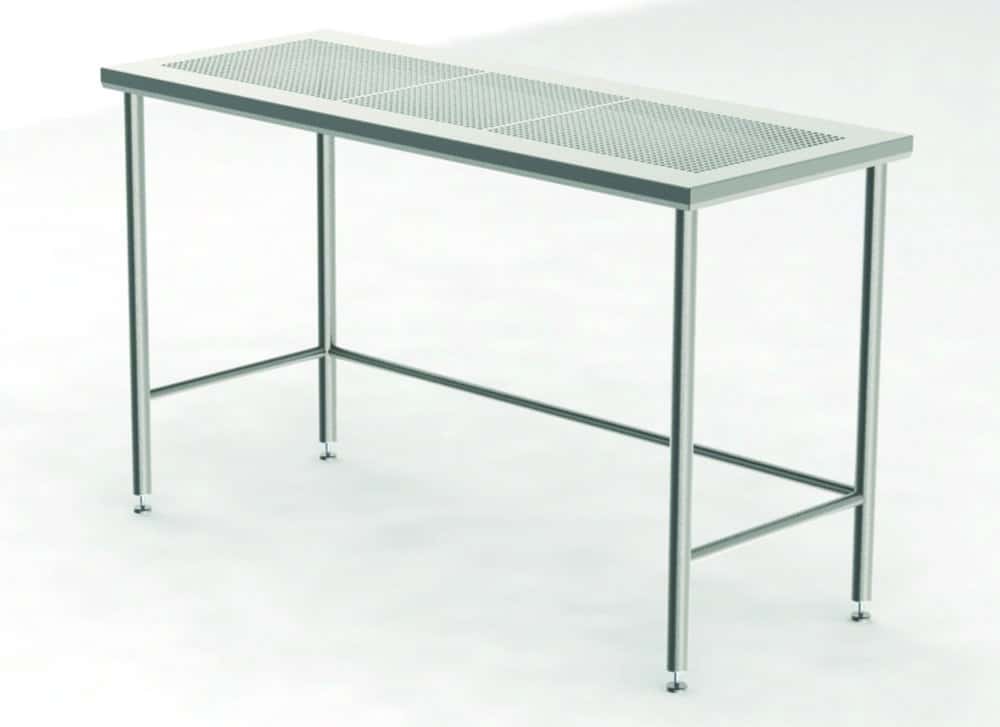 Cleanroom Tables with Perforated Worktop