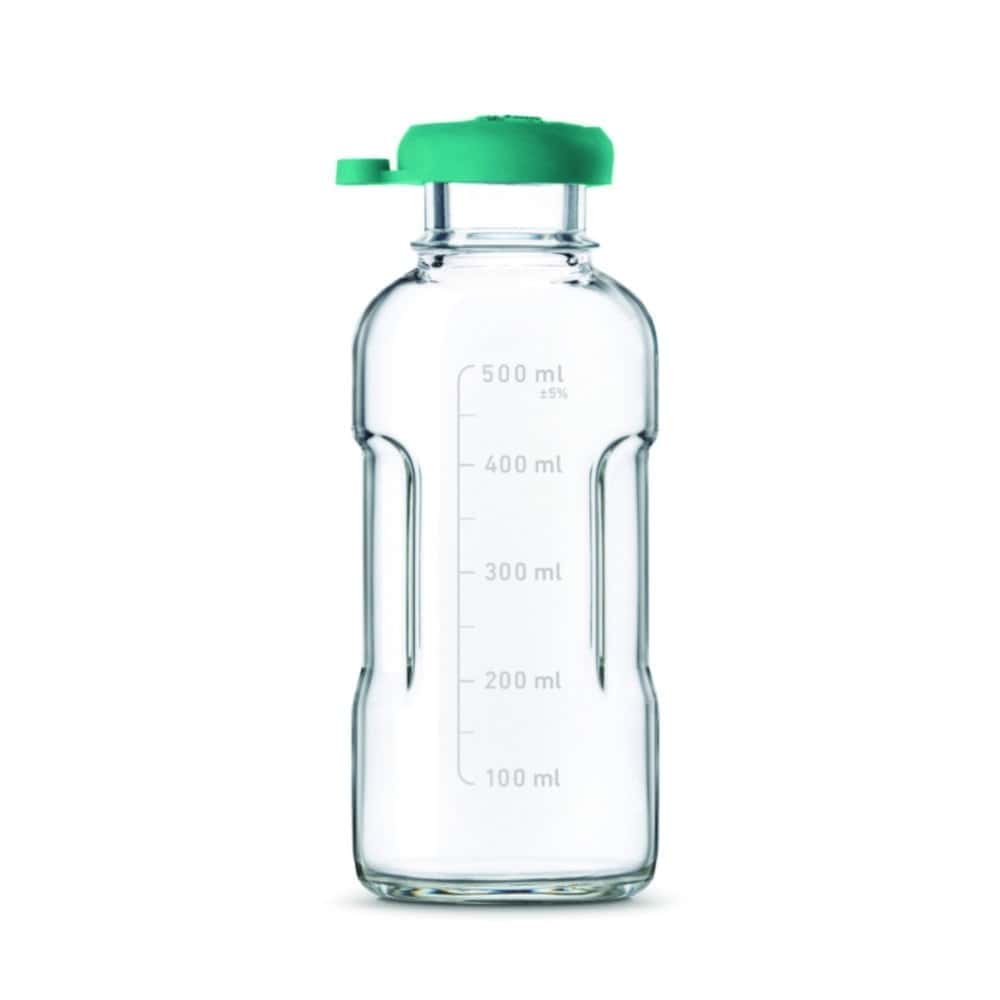 Flacons pour autoclave, verre borosilicate 3.3, avec bouchon à emboîter