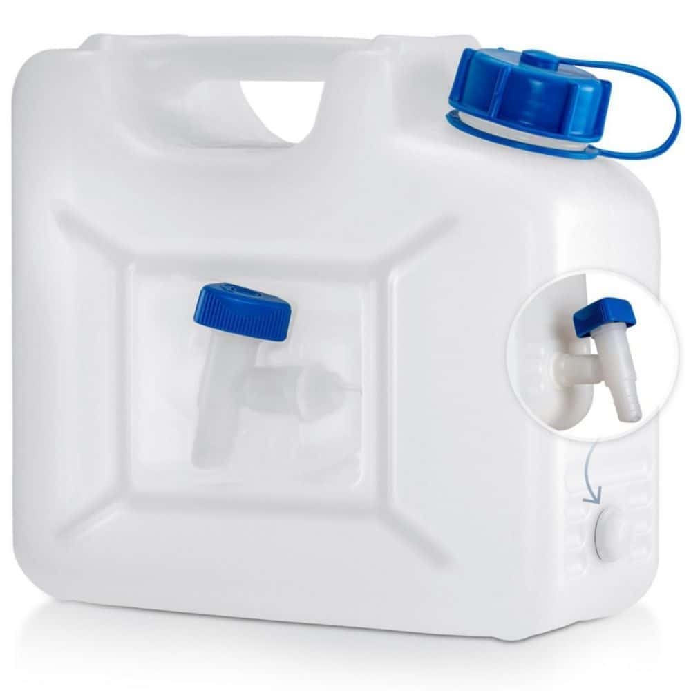 Jerrycan with integrated spout, HDPE