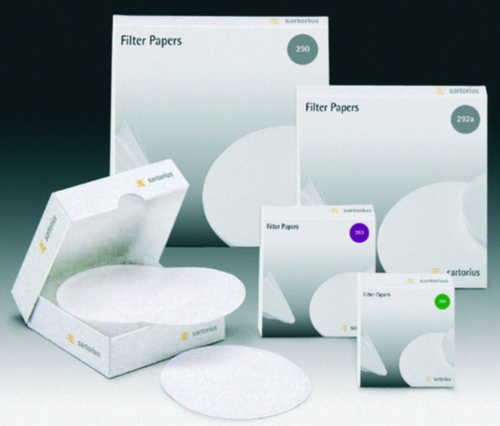 Filter paper, Grade 389, white spot, quantitative, circles