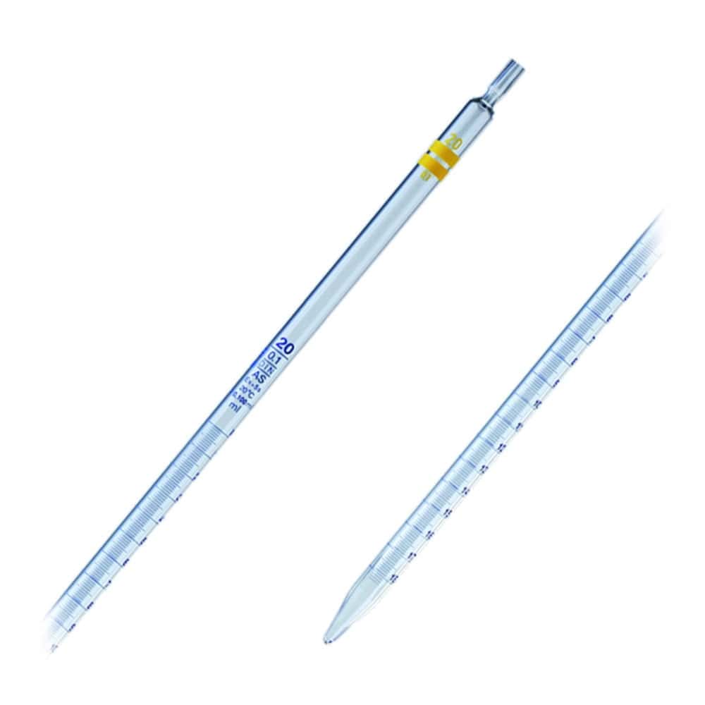 Pipettes jaugées LLG, verre, classe AS, graduation bleue, type 3