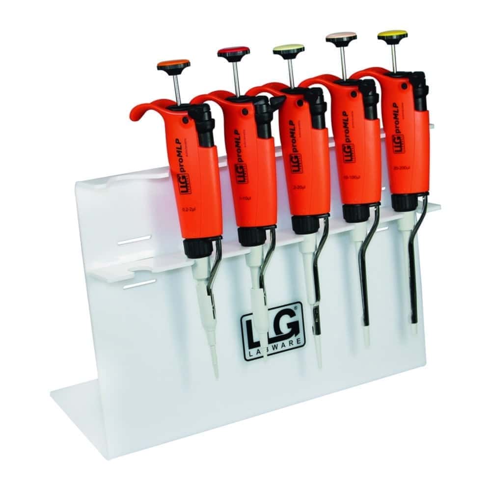 Porte-pipettes LLG pour micropipettes monocanal, PMMA