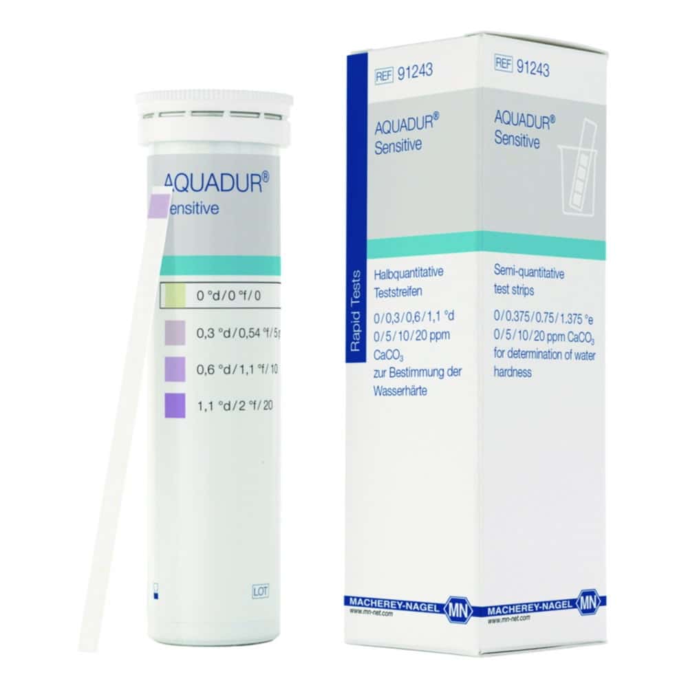 Water hardness test strips, AQUADUR®