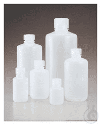 Enghalsflaschen Nalgene™ Economy, HDPE, mit Schraubverschluss, PP