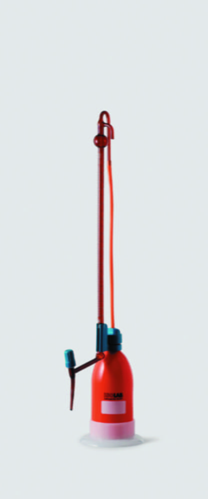 Automatic burettes, schilling pattern, amber glass, borosilicate glass 3.3/LDPE