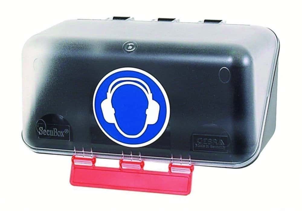 Safety Equipment Storage Boxes SecuBox Mini/Midi/Maxi, Ear protection ...