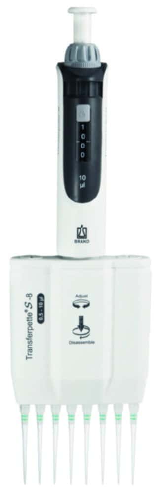 Mehrkanal-Mikroliterpipetten Transferpette® S-8/S-12, variabel