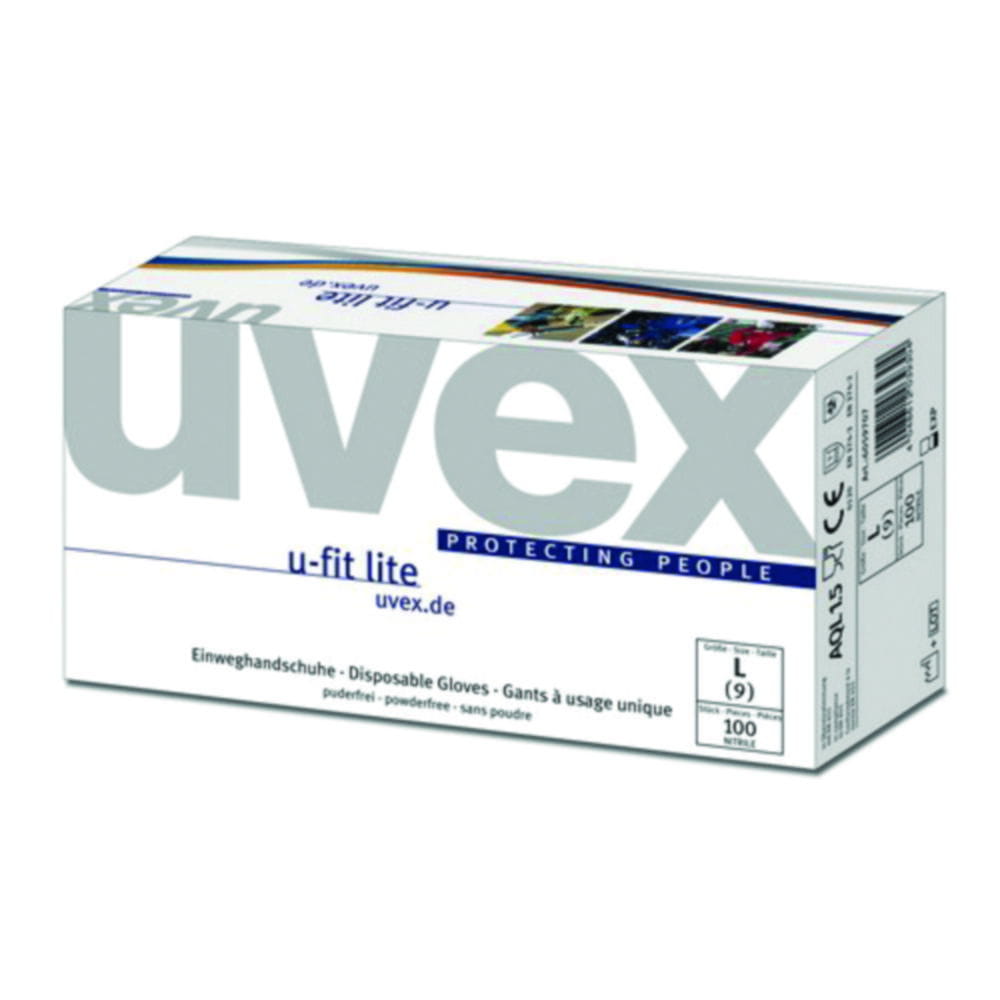 Disposable Gloves uvex u-fit lite, Nitrile