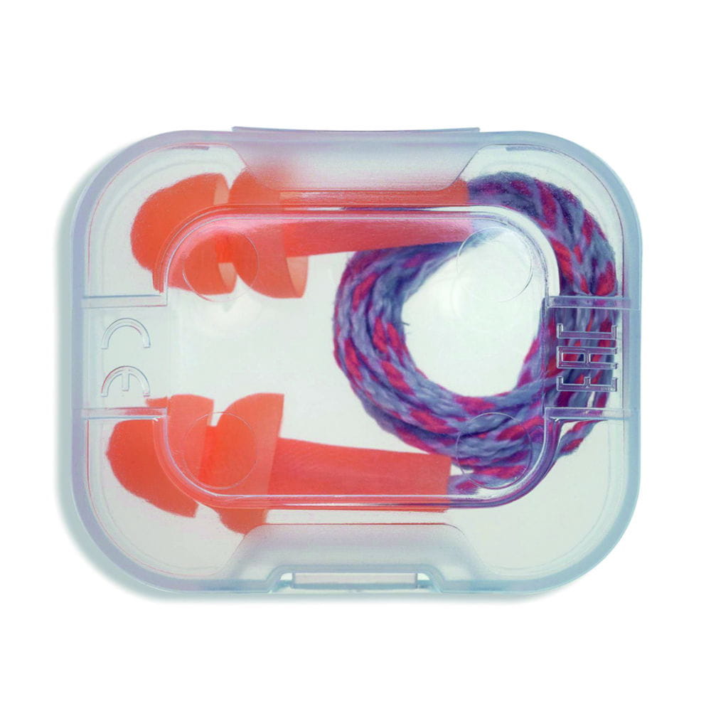 Earplugs whisper with cord in minibox, pack of 50 pairs